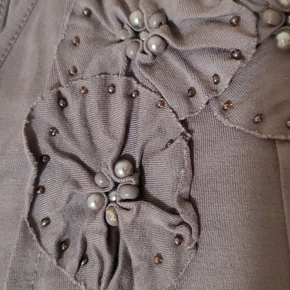 INC International Comcepts Bead Embroided Top. Size M - Picture 4 of 9